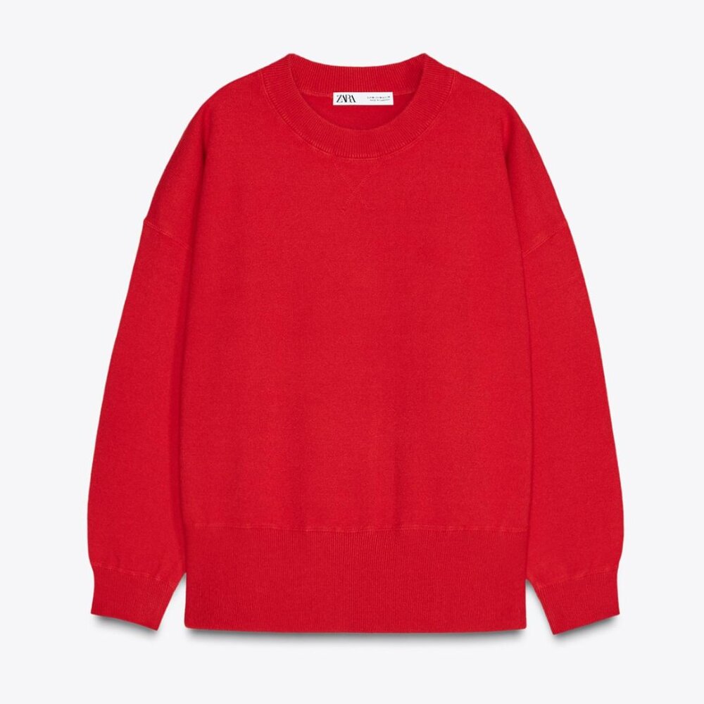 ZARA Plain KNIT Sweatshirt